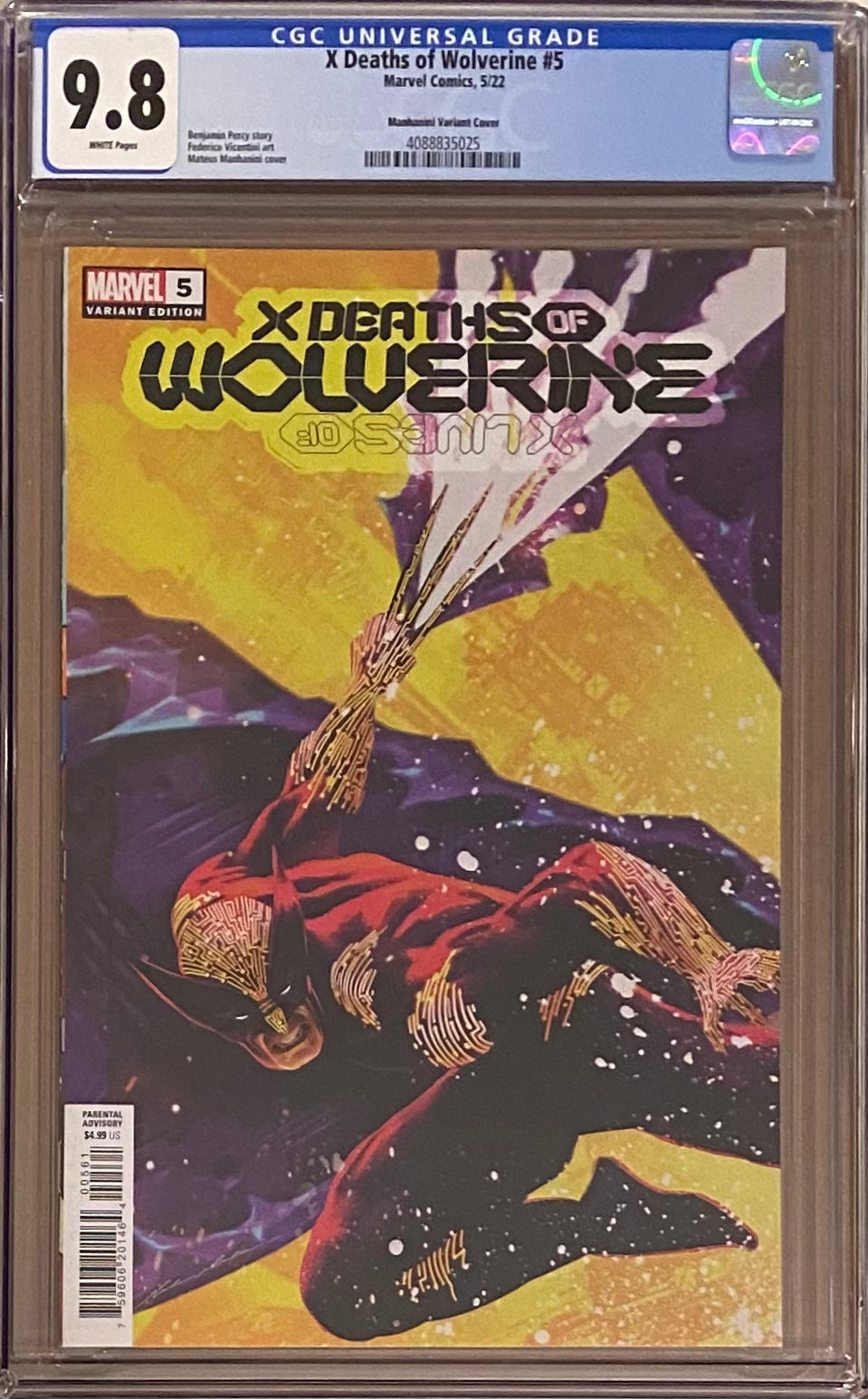 X Deaths of Wolverine #5 Manhanini Variant CGC 9.8