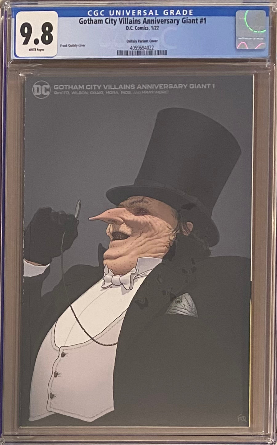 Gotham City Villains #1 Quitely Variant CGC 9.8