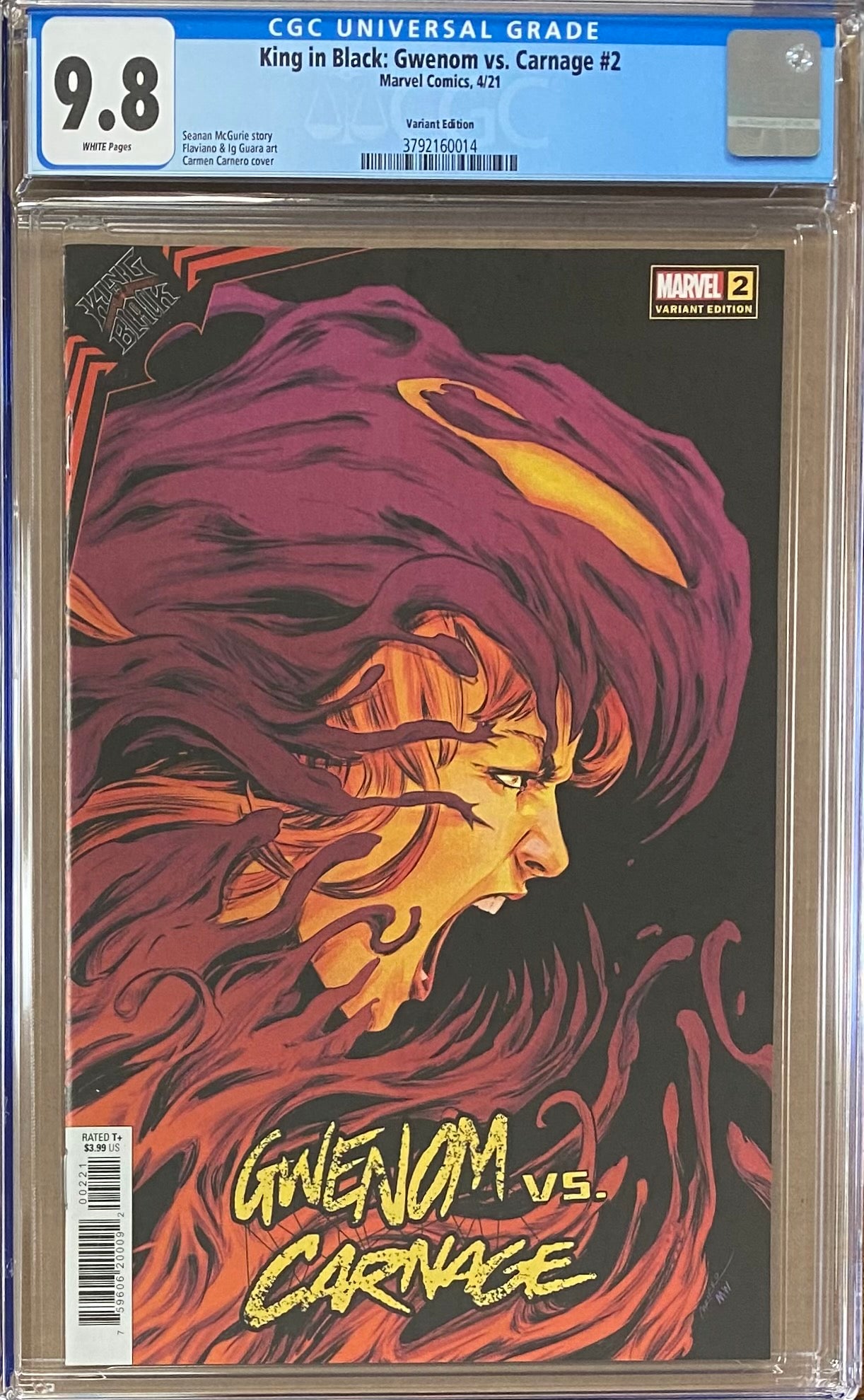King in Black: Gwenom vs. Carnage #2 Variant CGC 9.8