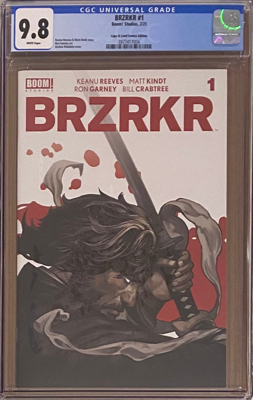 BRZRKR #1 Cape & Cowl Exclusive CGC 9.8