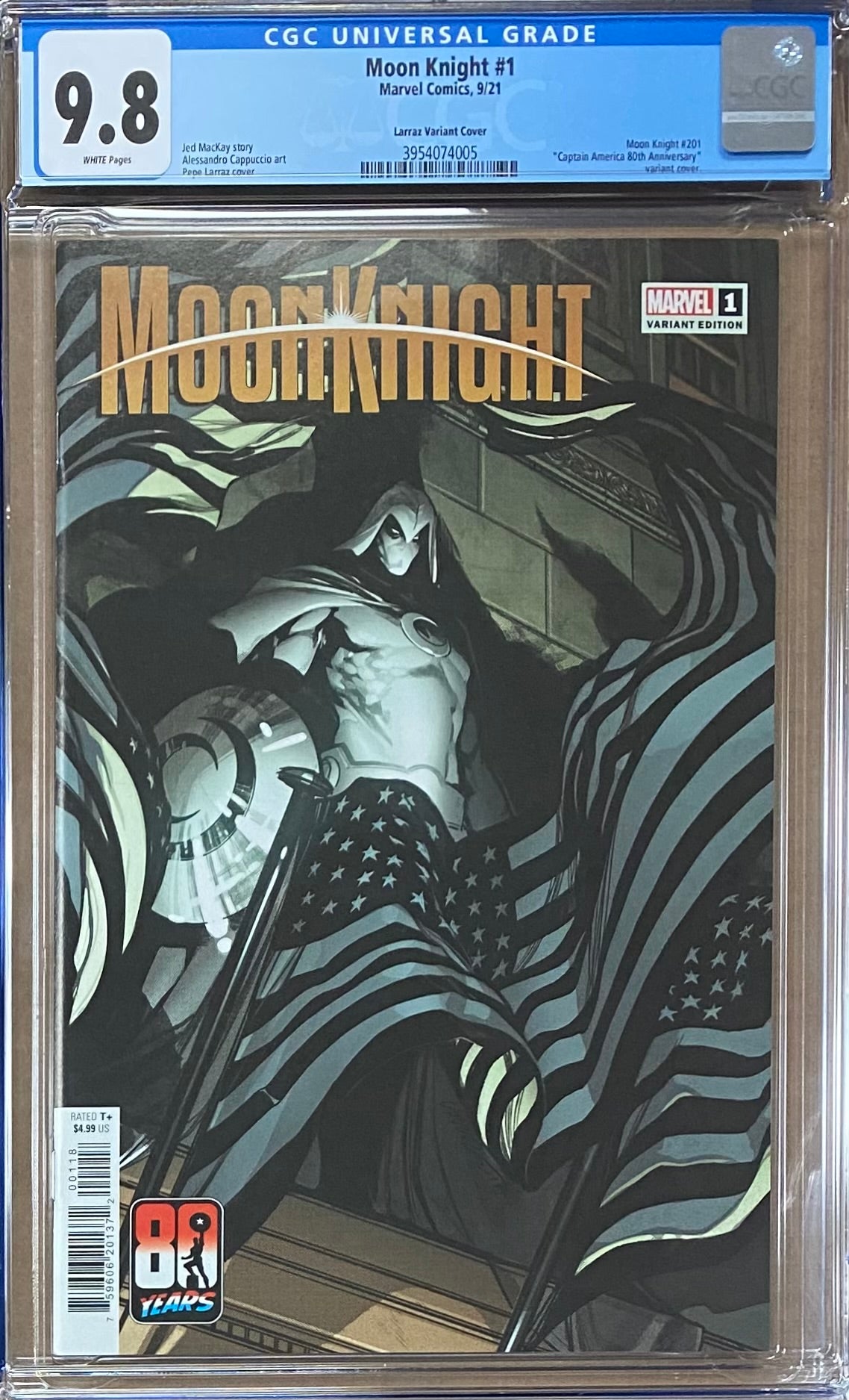 Moon Knight #1 Captain America 80th Anniversary Variant CGC 9.8