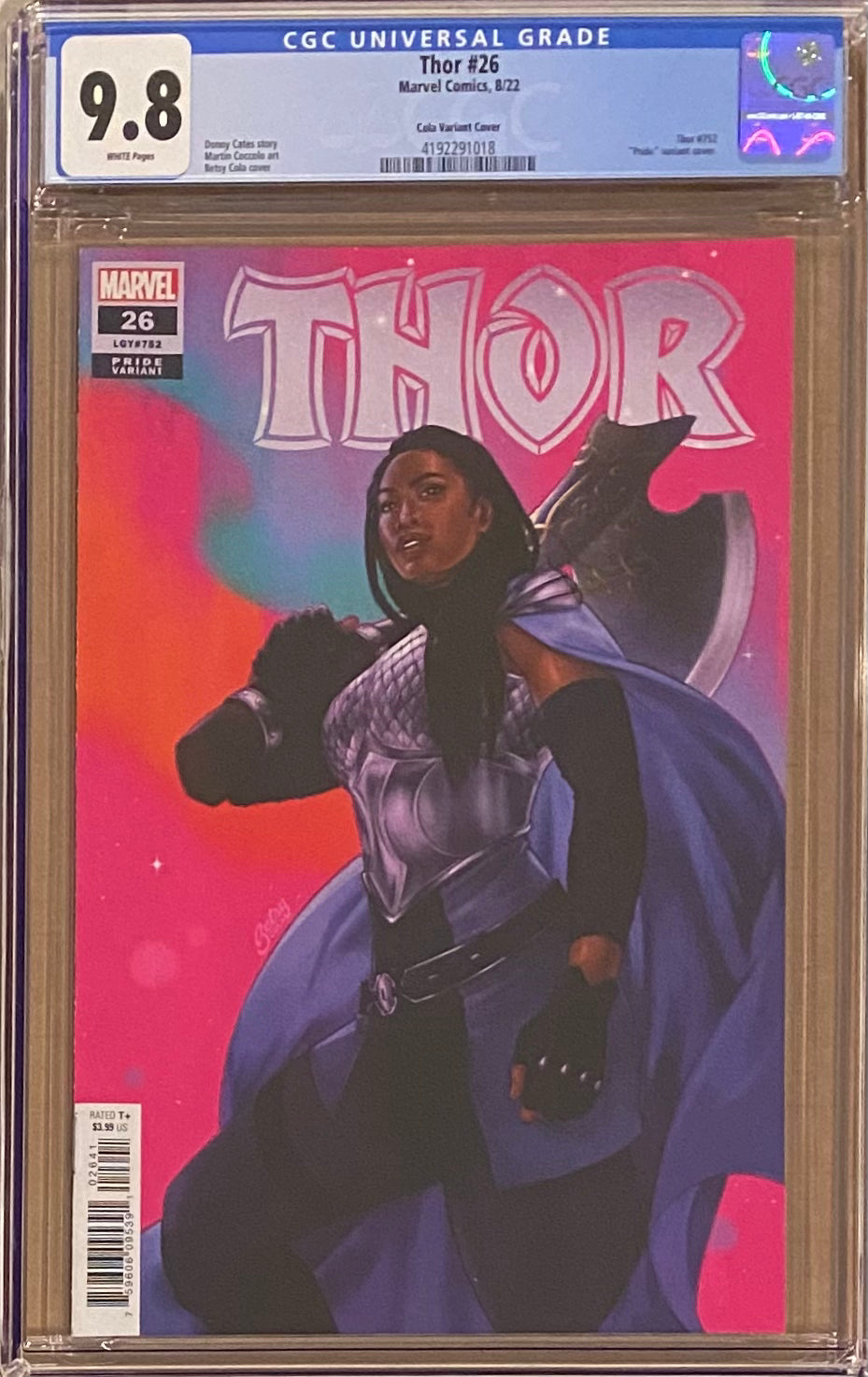 Thor #26 Cola Pride Variant CGC 9.8