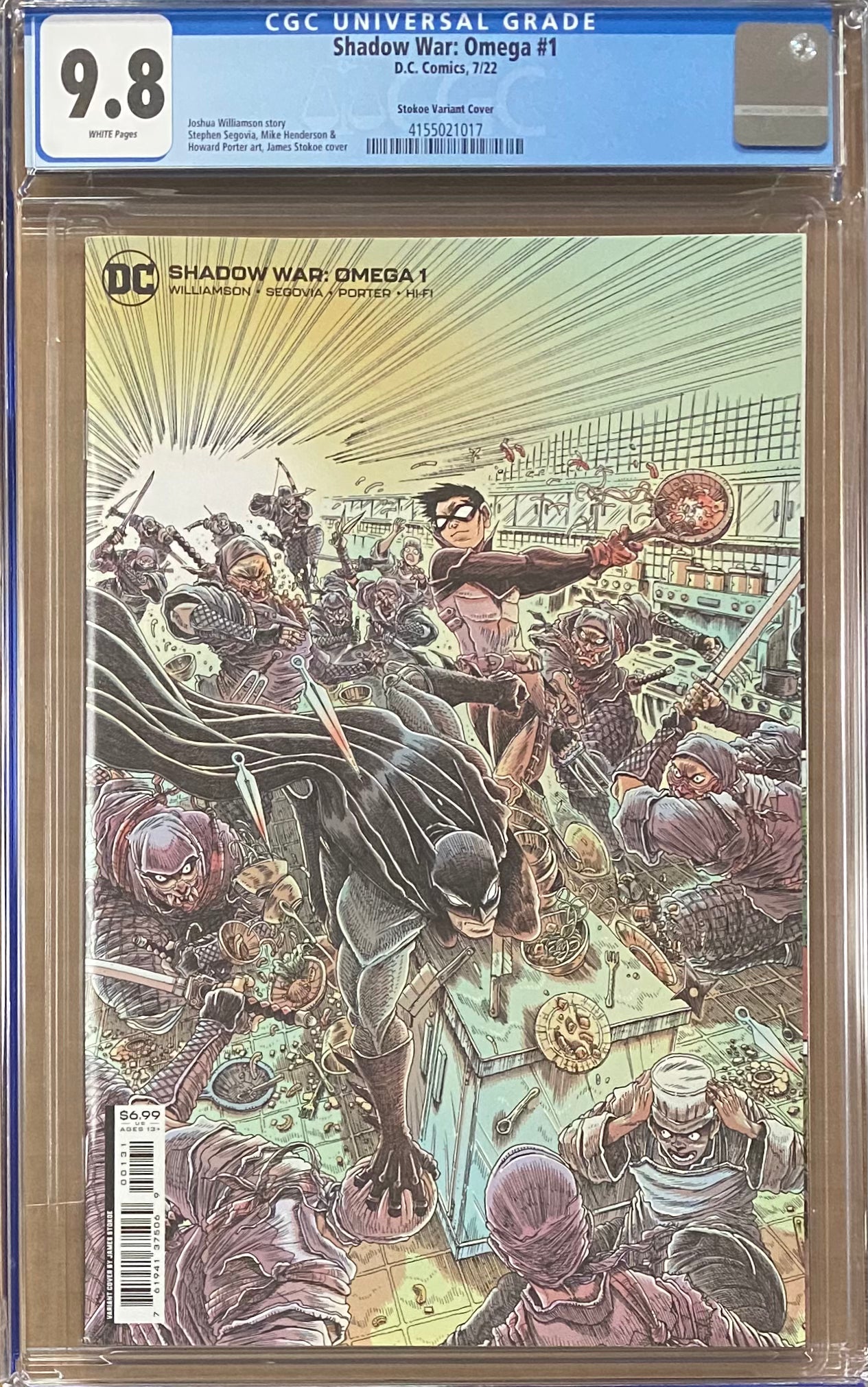 Shadow War: Omega #1 Stokoe 1:25 Retailer Incentive Variant CGC 9.8
