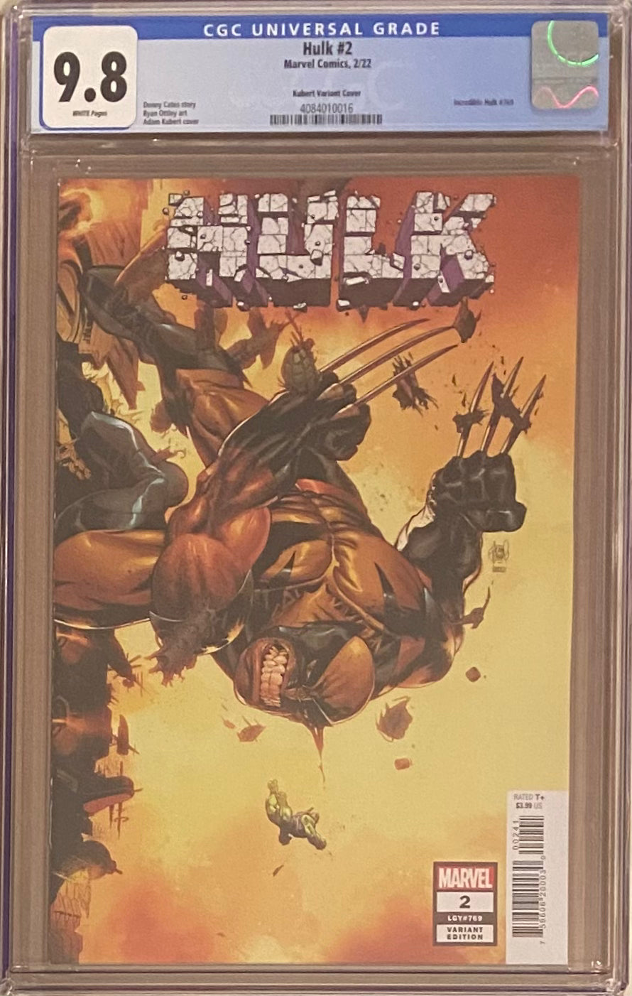 Hulk #2 Kubert 1:25 Retailer Incentive Variant CGC 9.8