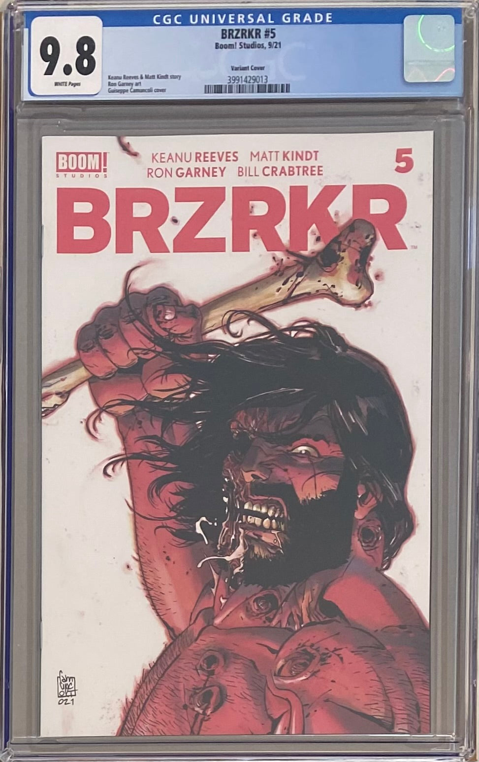 BRZRKR #5 Cover B Camuncoli CGC 9.8 (Berzerker)