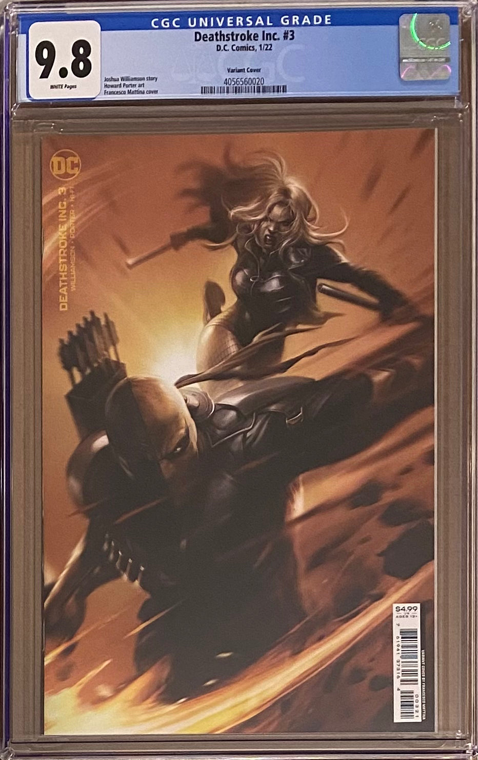 Deathstroke Inc. #3 Variant CGC 9.8