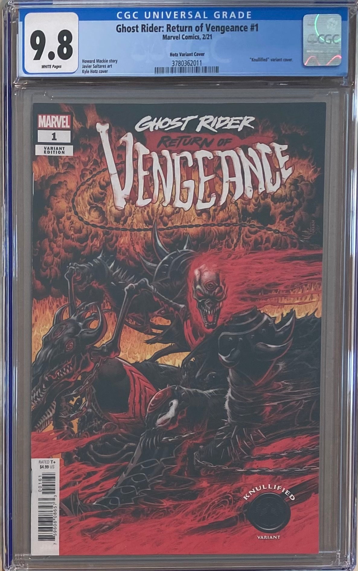 Ghost Rider: Return of Vengeance #1 "Knullified" Variant CGC 9.8