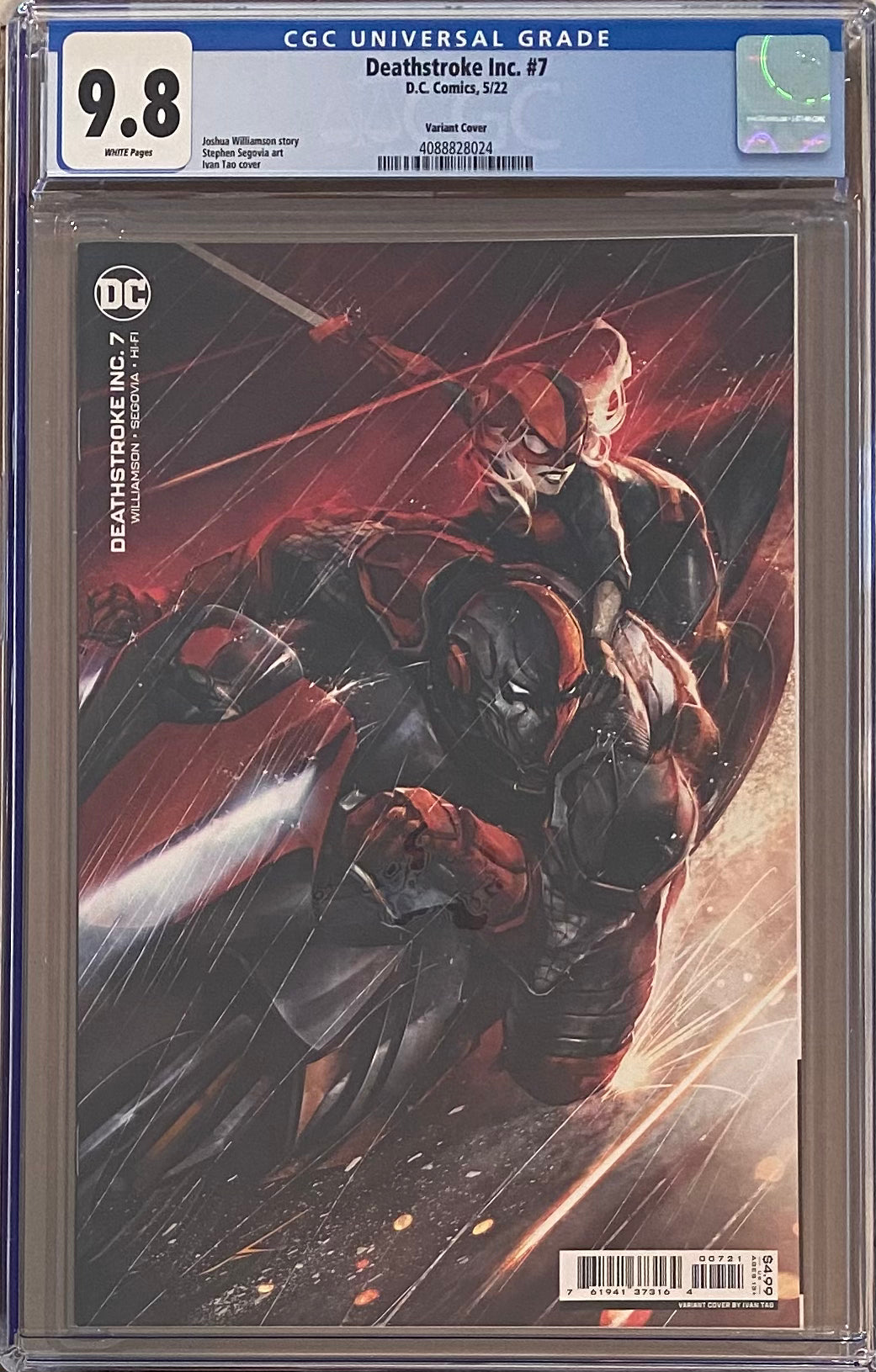 Deathstroke Inc. #7 Variant CGC 9.8