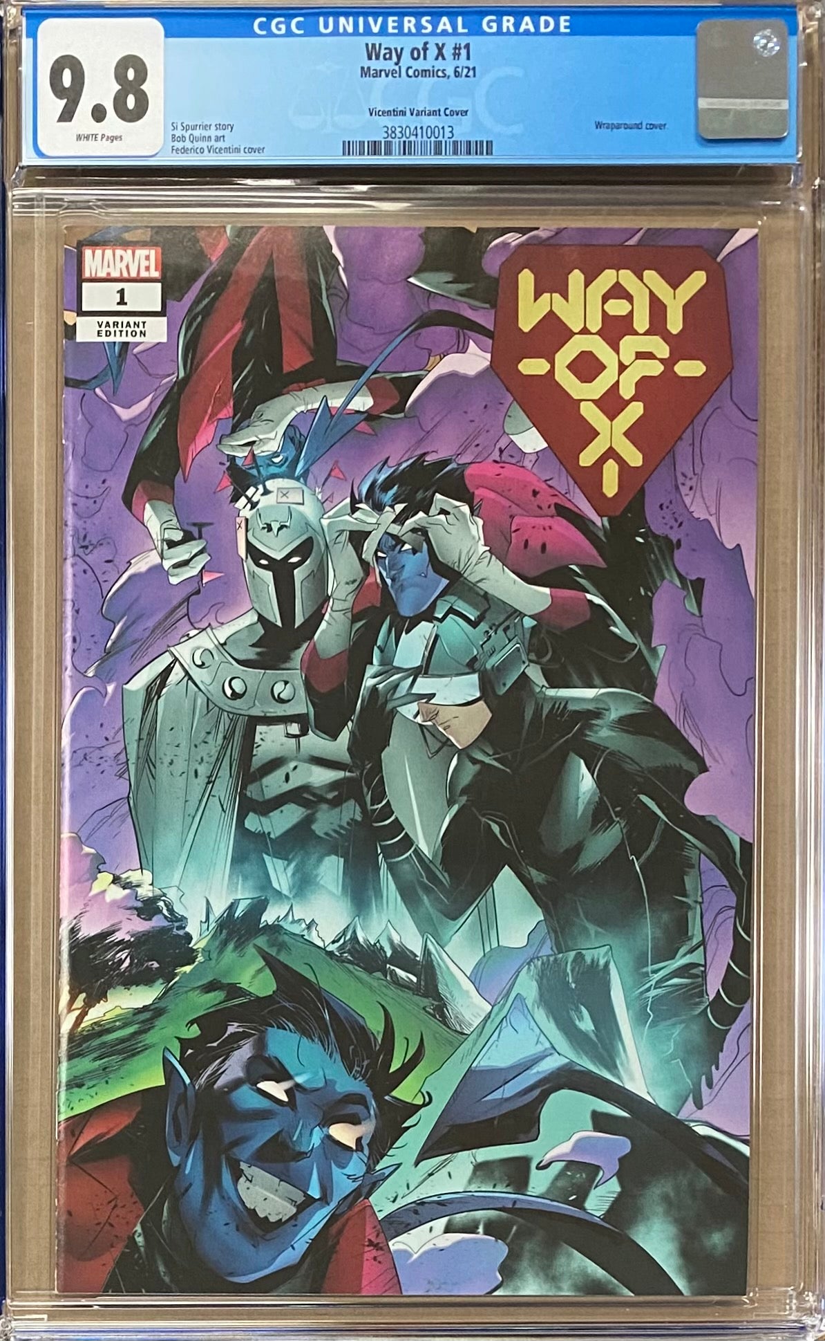 Way of X #1 Vicentini Wraparound Variant CGC 9.8