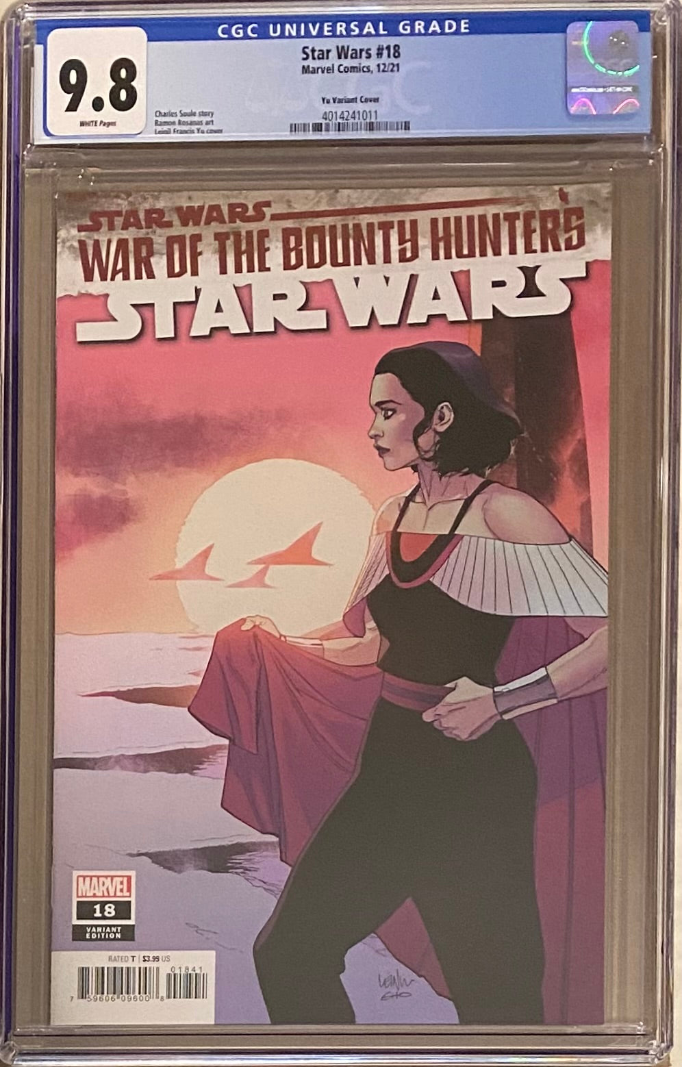Star Wars #18 Yu 1:25 Retailer Incenitve Variant CGC 9.8 - War of the Bounty Hunters