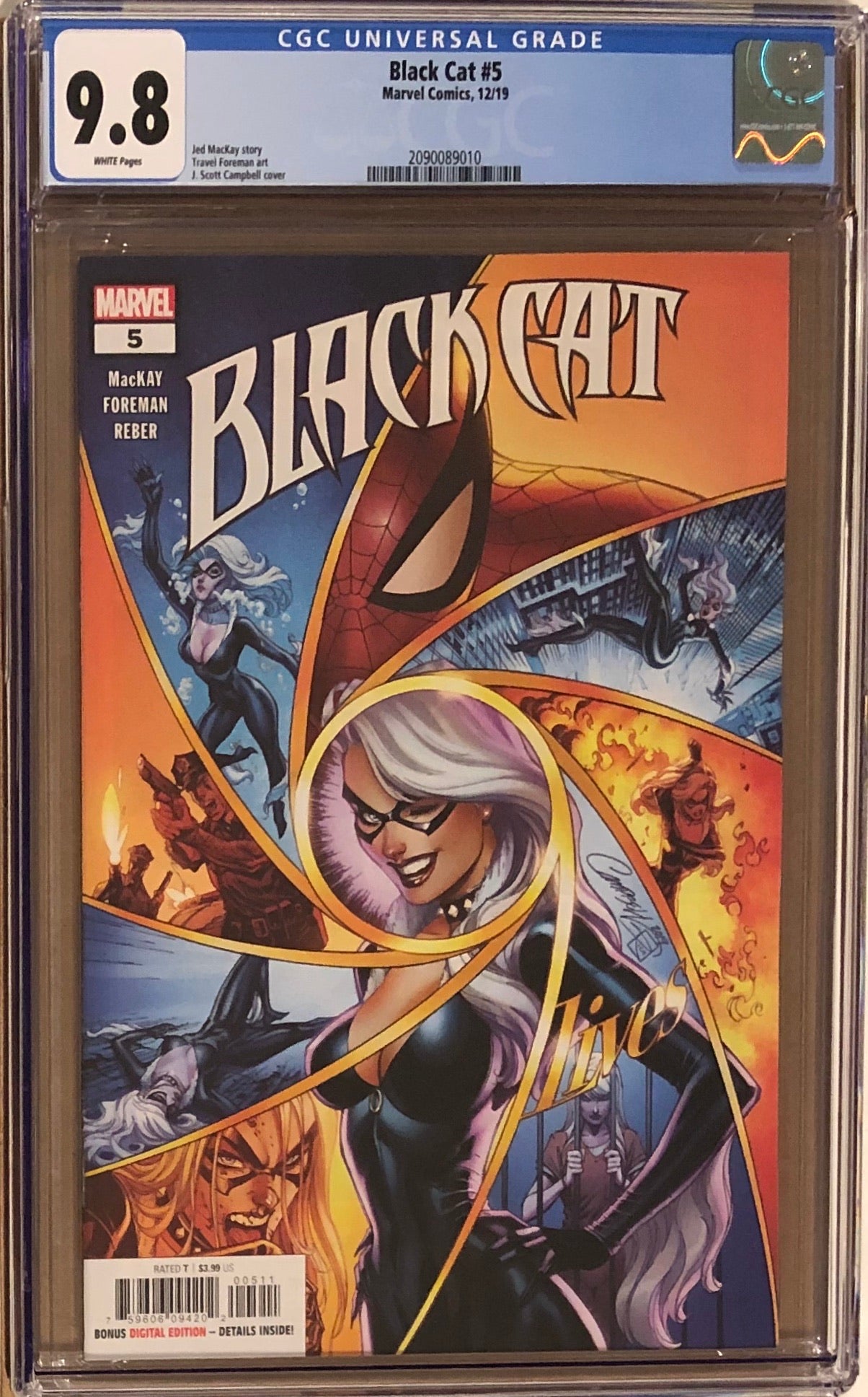 Black Cat #5 J. Scott Campbell CGC 9.8
