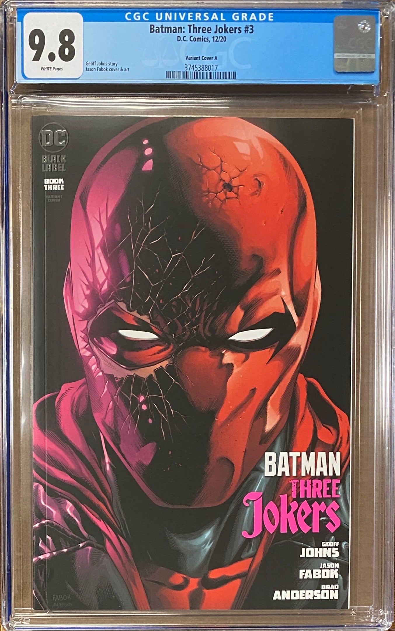 Batman: Three Jokers #3 Variant DC Black Label CGC 9.8