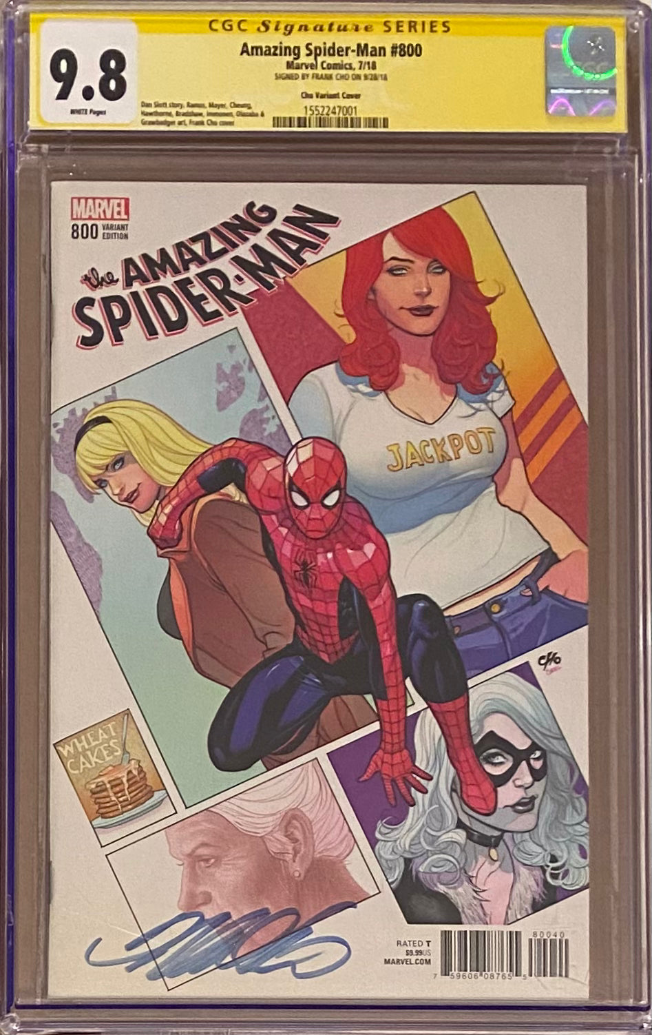 Amazing Spider-Man #800 Cho Variant CGC 9.8 SS