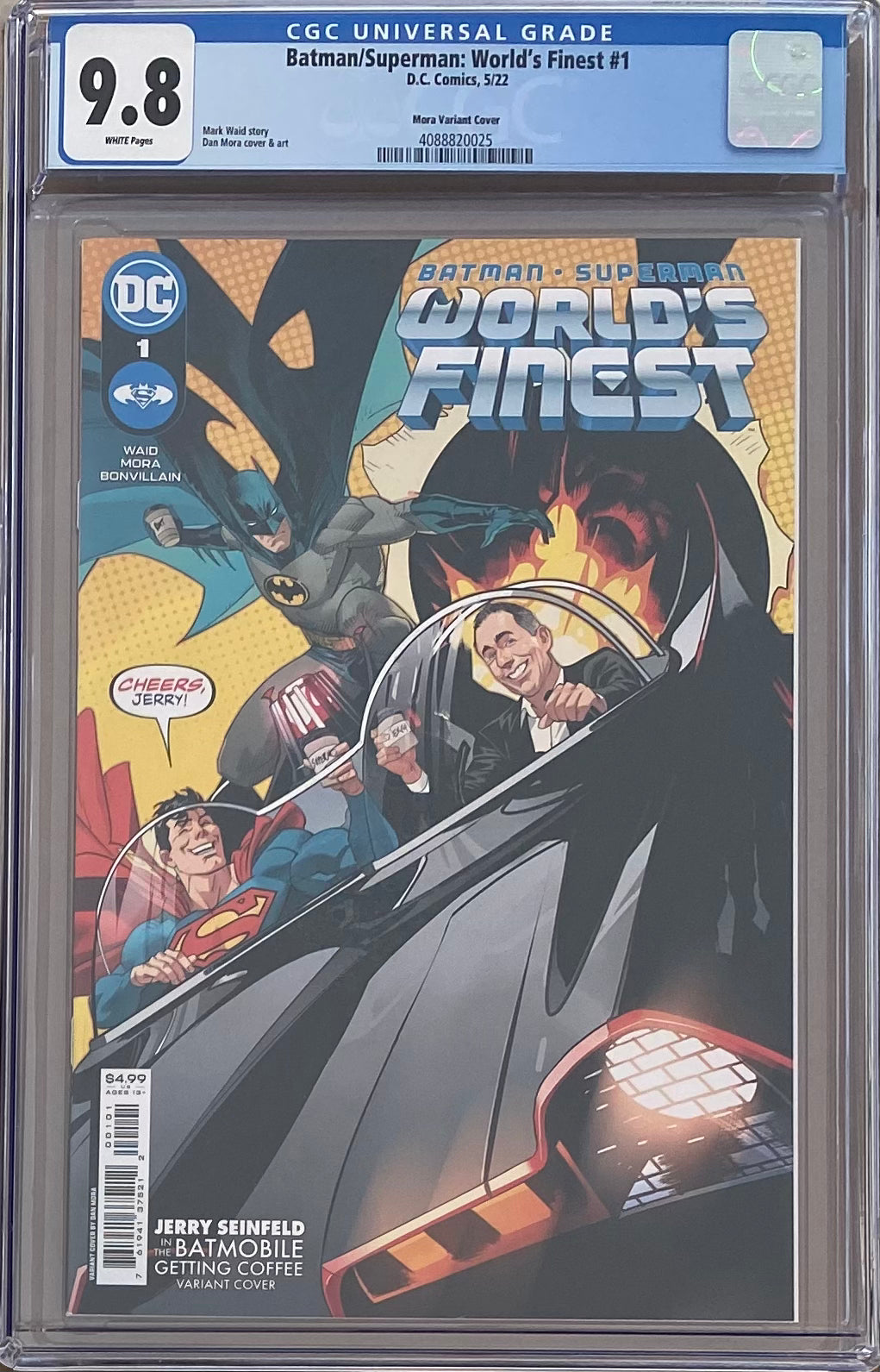 Batman/Superman: World's Finest #1 Mora Jerry Seinfeld Variant CGC 9.8