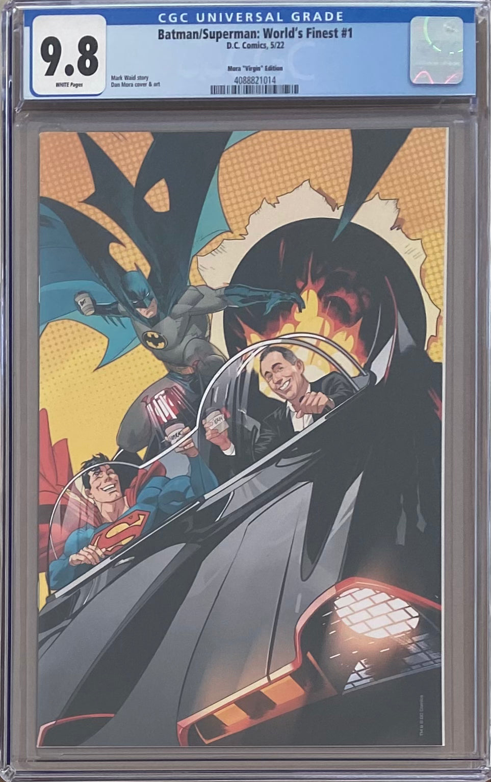 Batman/Superman: World's Finest #1 Mora Jerry Seinfeld 1:100 Virgin Retailer Incentive Variant CGC 9.8