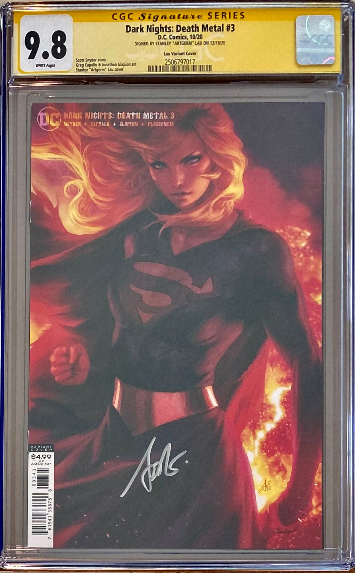Dark Nights Death Metal #3 Artgerm Variant CGC 9.8 SS
