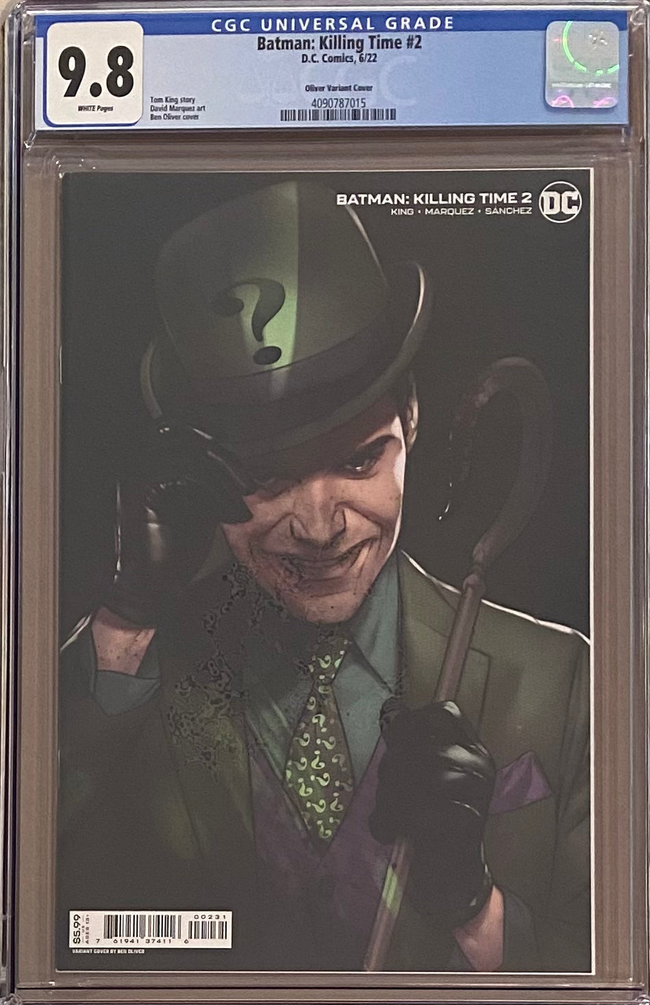 Batman: Killing Time #2 Oliver 1:25 Retailer Incentive Variant CGC 9.8
