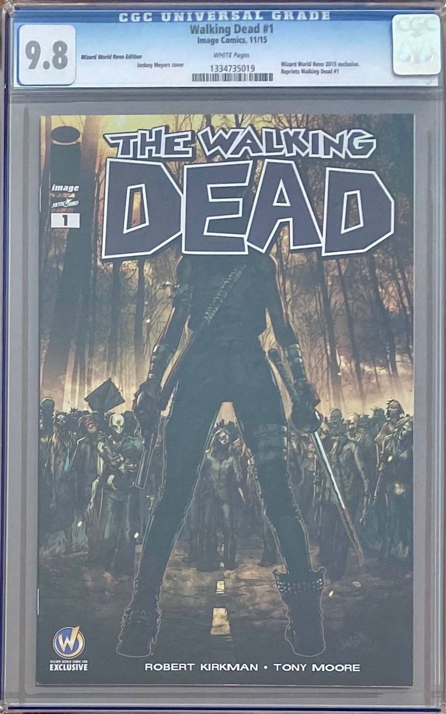 Walking Dead #1 Wizard World Reno Edition Variant CGC 9.8