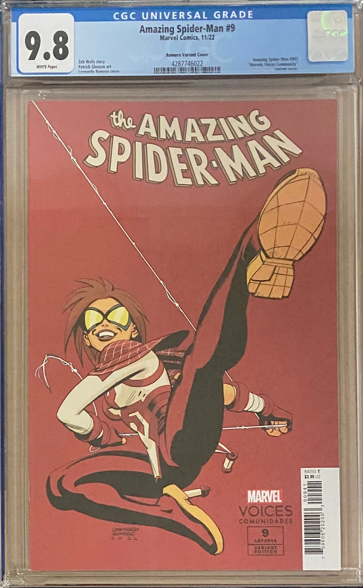 Amazing Spider-Man #9 Romero Variant CGC 9.8