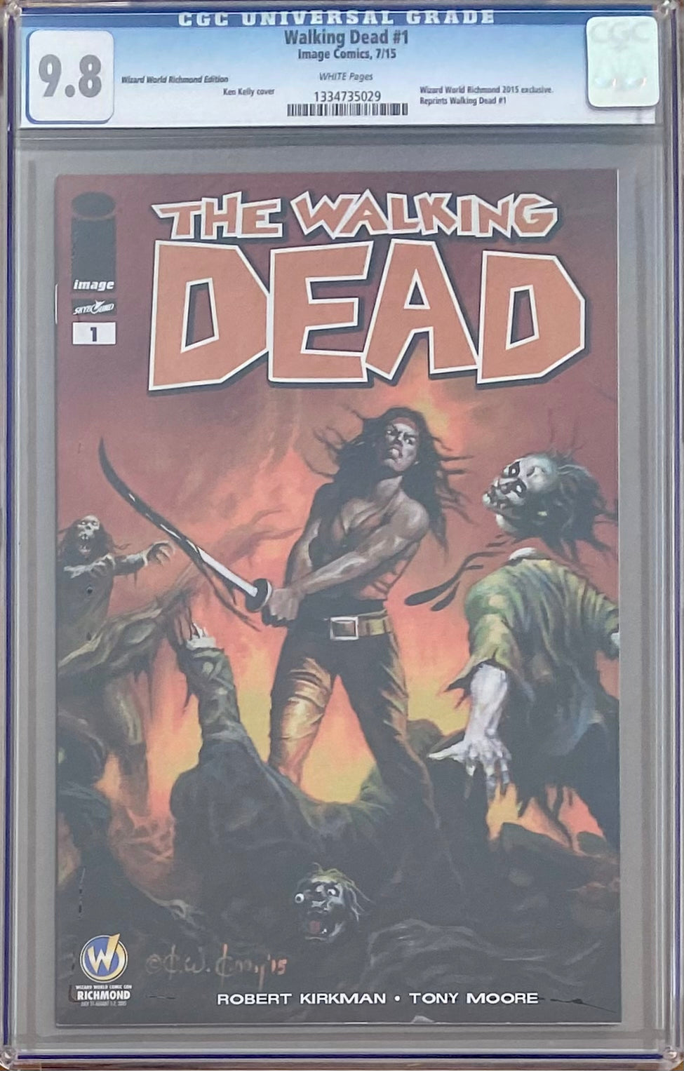 Walking Dead #1 Wizard World Richmond Edition Variant CGC 9.8