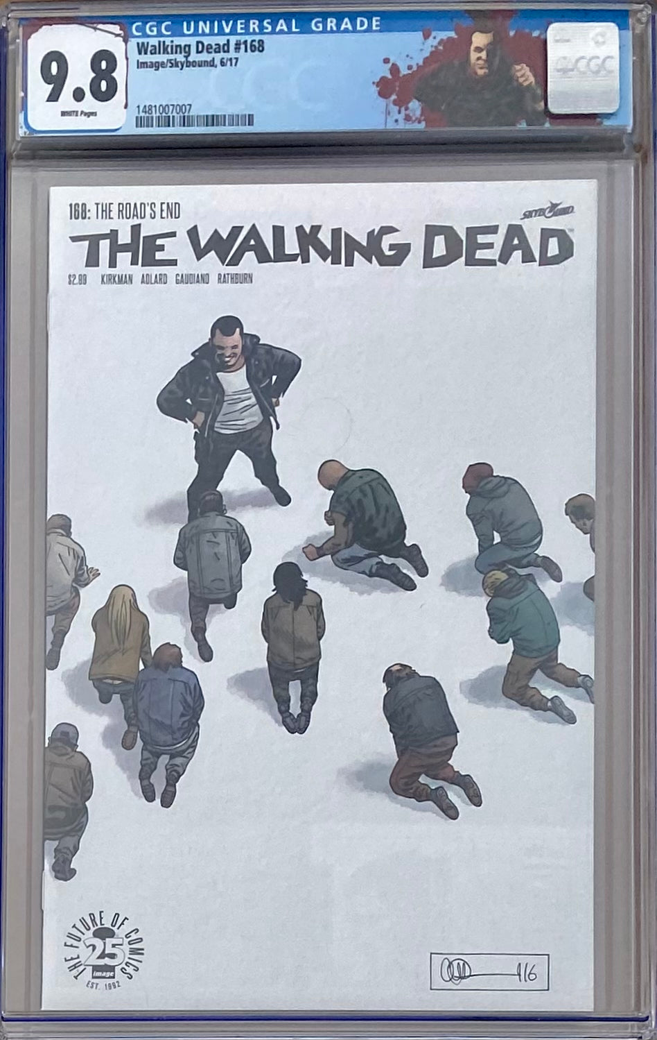 Walking Dead #168 CGC 9.8 - Negan Custom Label