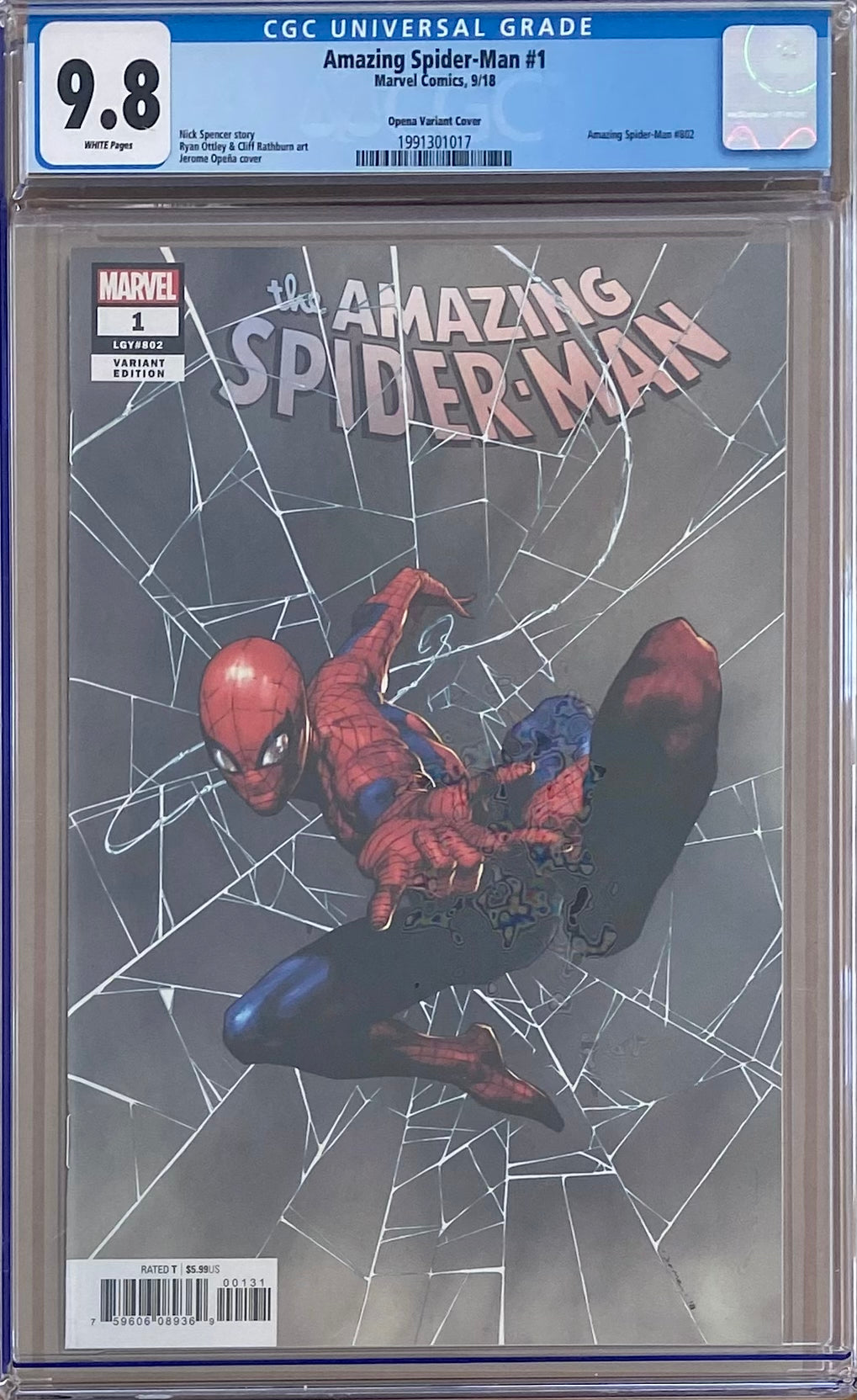 Amazing Spider-Man #1 Opena 1:50 Retailer Incentive Variant CGC 9.8