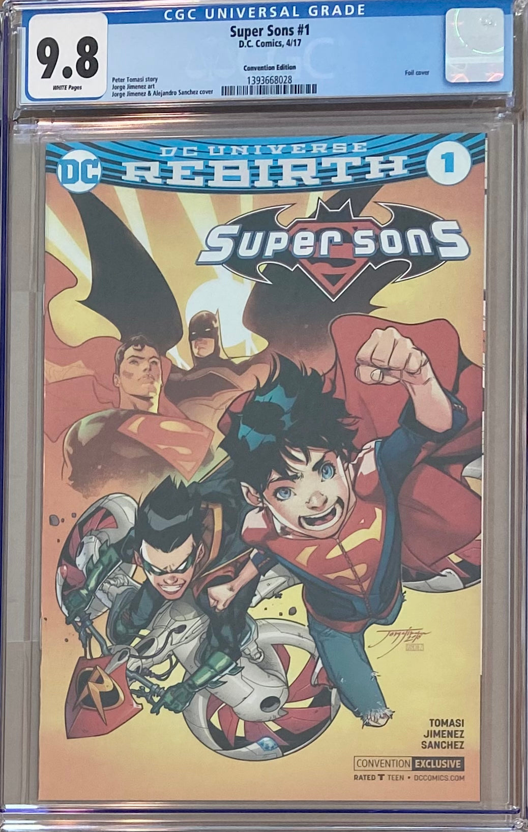 Super Sons #1 Jimenez Convention Foil Edition Variant CGC 9.8