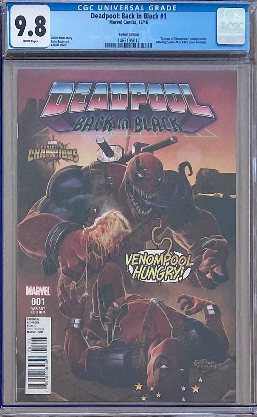 Deadpool: Back in Black #1 Kabam Variant CGC 9.8