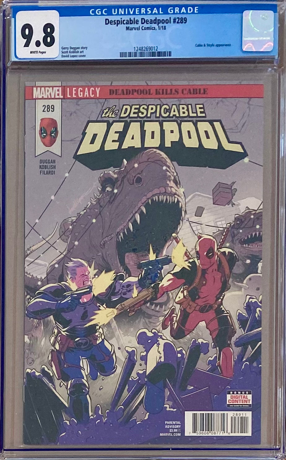 Despicable Deadpool #289 CGC 9.8