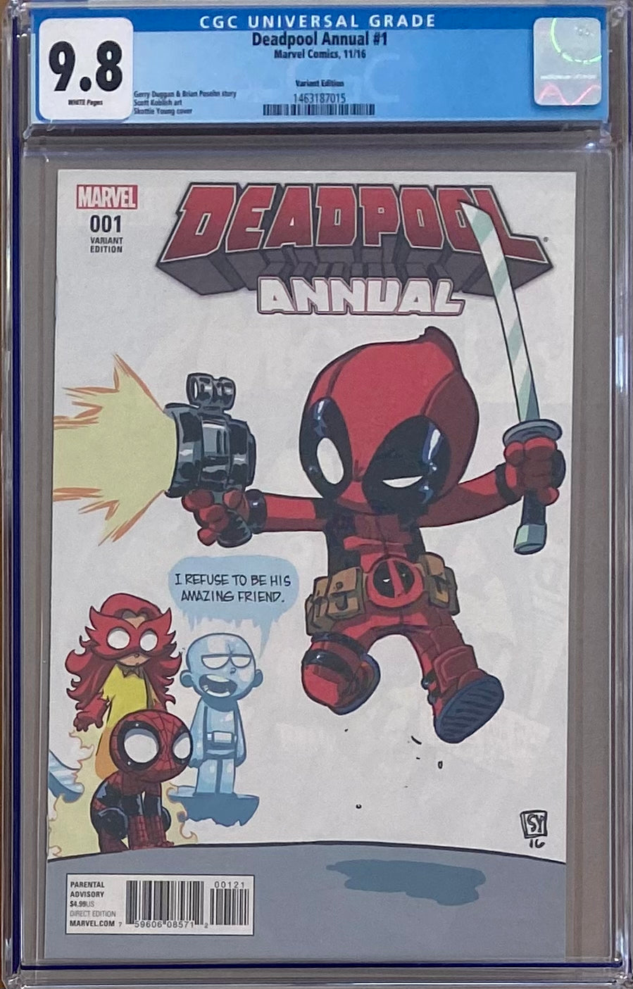Deadpool Annual #1 Young Variant CGC 9.8
