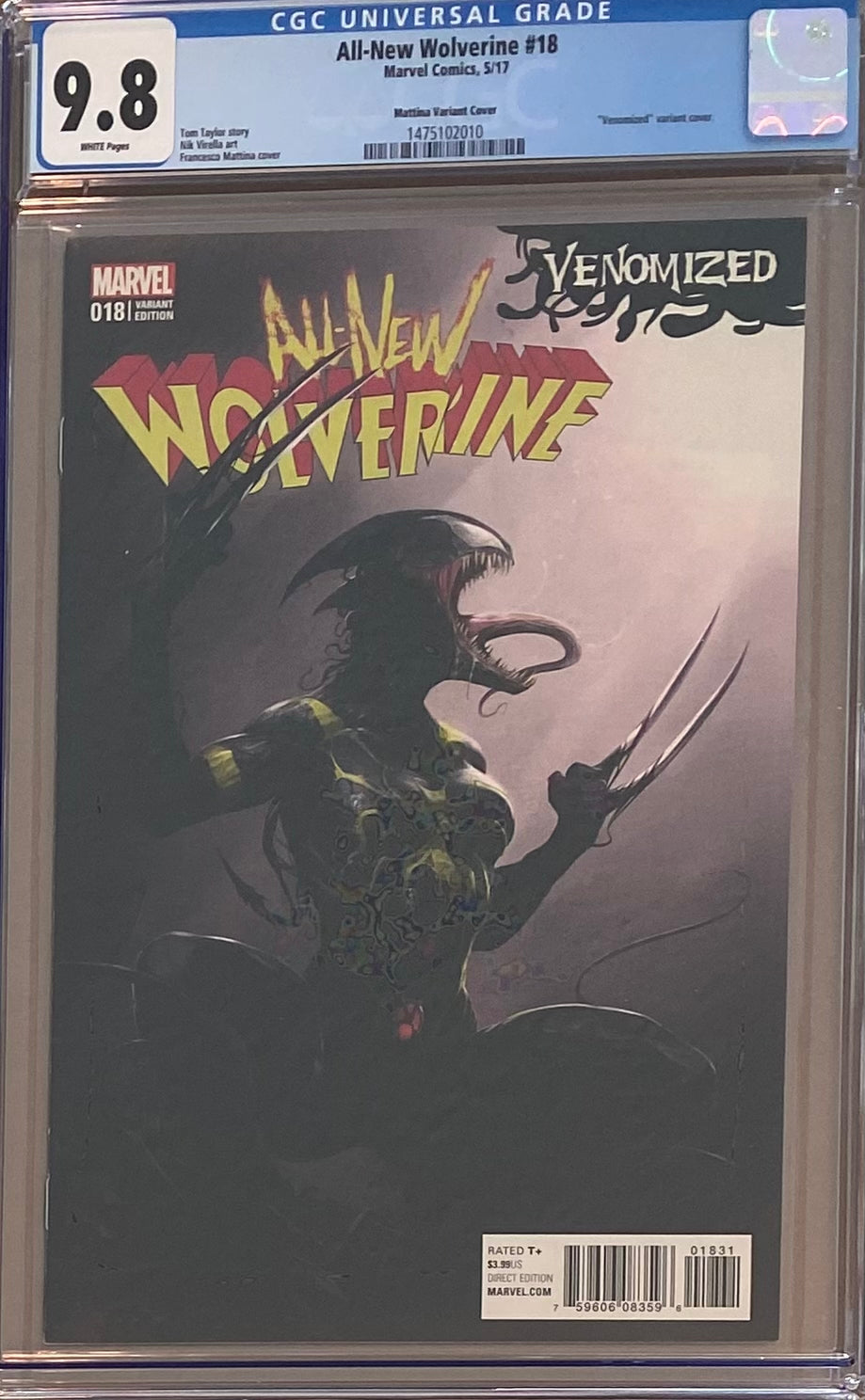 All-New Wolverine #18 Mattina Venomized Variant CGC 9.8