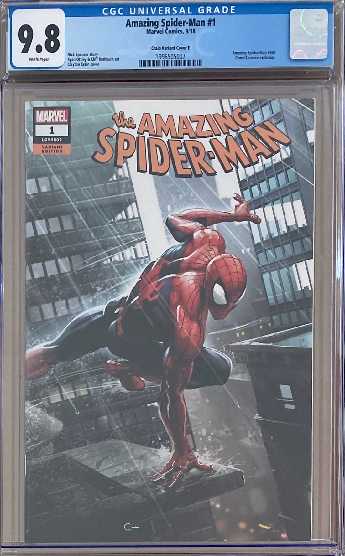 Amazing Spider-Man #1 ComicXposure/Crain Variant E CGC 9.8