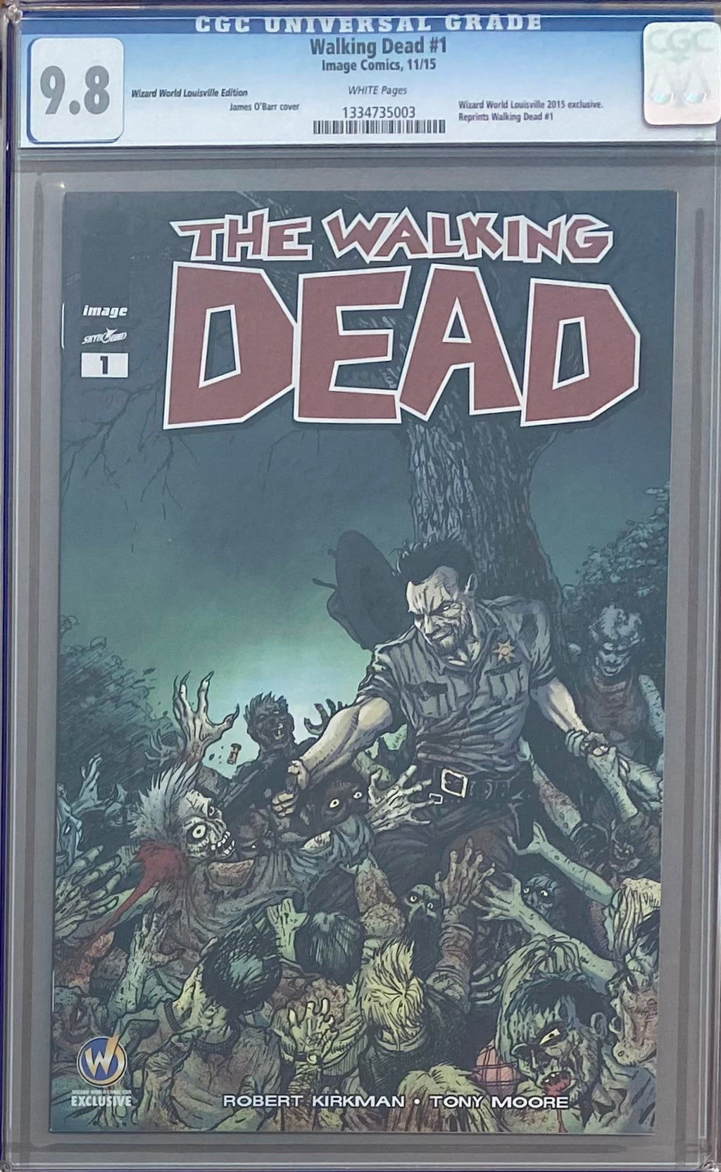 Walking Dead #1 Wizard World Louisville Edition Variant CGC 9.8