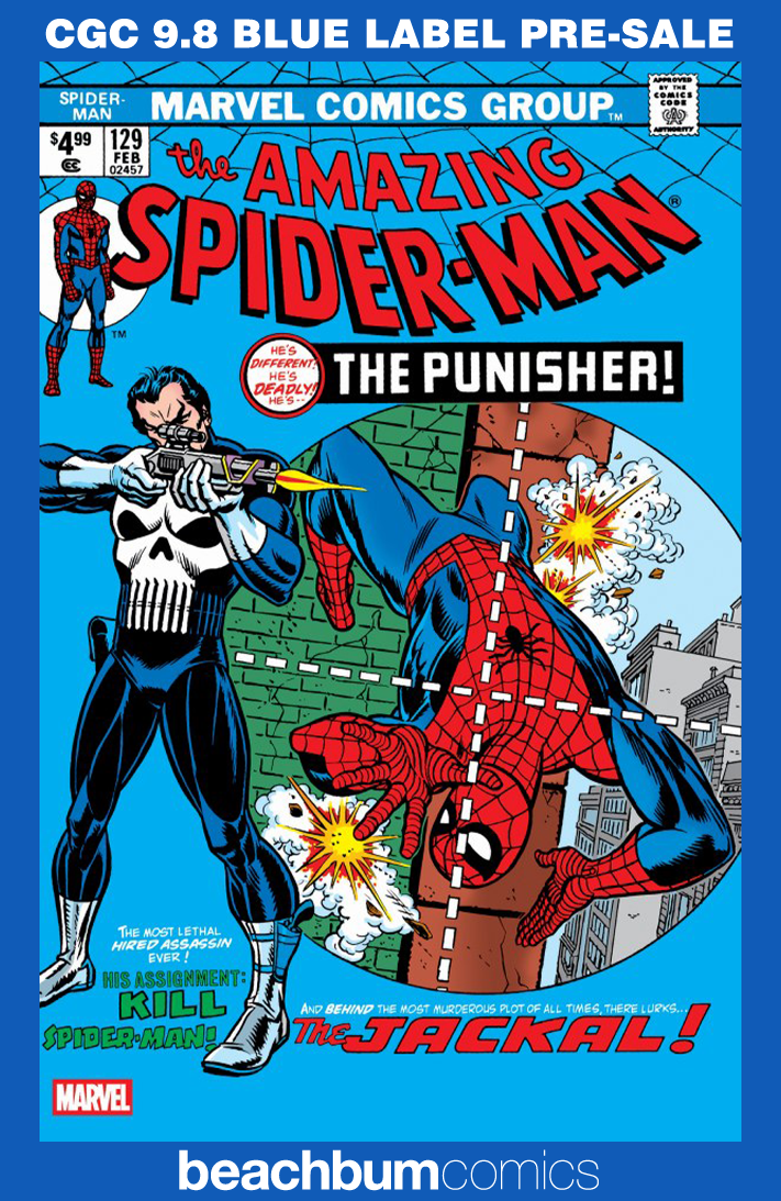 Amazing Spider-Man #129 Facsimile Edition 2026 Blue Foil Variant CGC 9.8