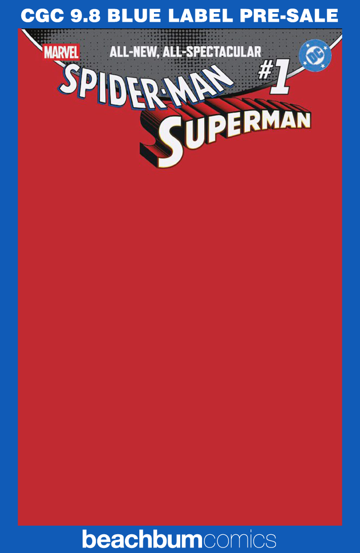 Marvel/DC: Spider-Man/Superman #1 Blank Sketch Variant CGC 9.8