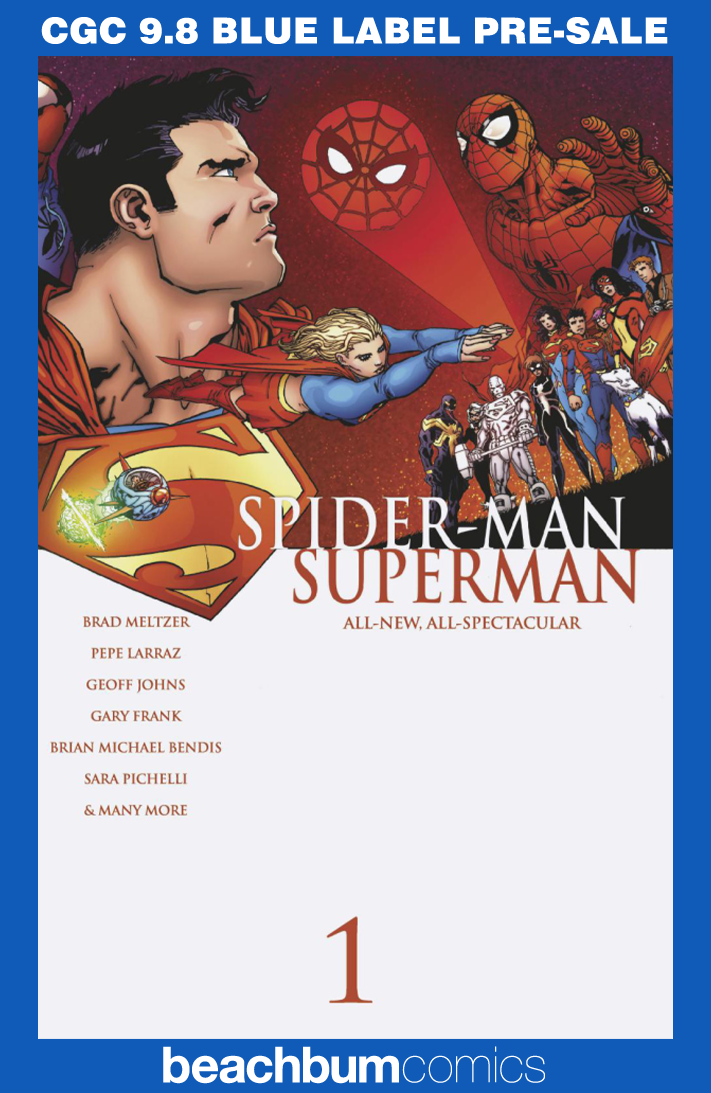 Marvel/DC: Spider-Man/Superman #1 Camuncoli 1:25 Homage Wraparound Retailer Incentive Variant CGC 9.8