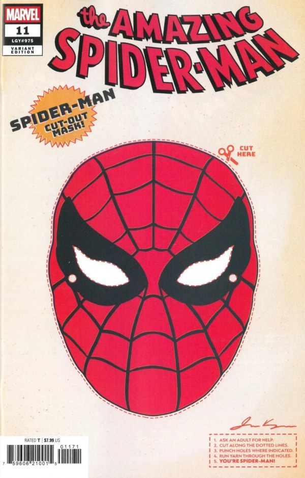 Amazing Spider-Man #11 Kerigan Retro Halloween Mask Variant