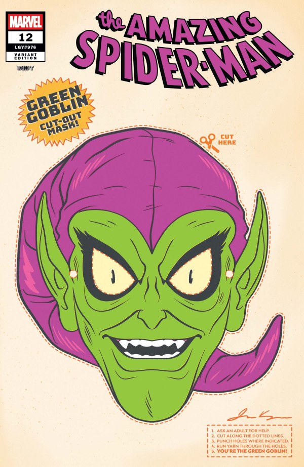 Amazing Spider-Man #12 Kerigan Retro Halloween Mask Variant