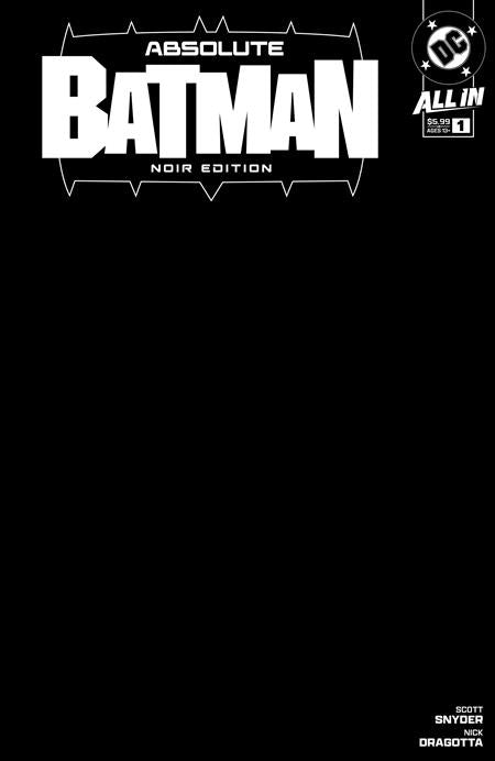 Absolute Batman: Noir Edition #1 Cover B Blank Sketch Variant (11/20/24)