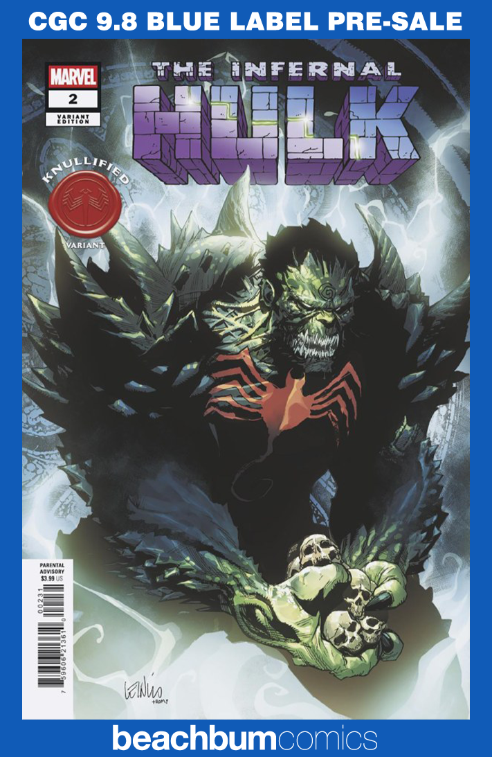 Infernal Hulk #2 Yu Knullified Variant CGC 9.8