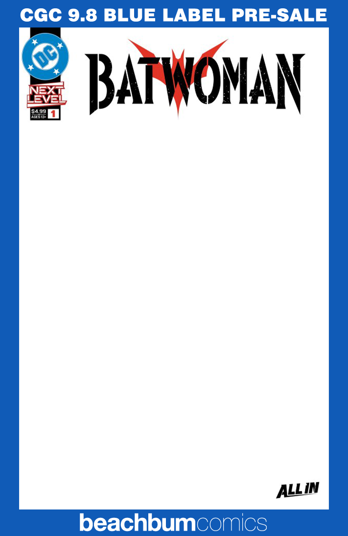 Batwoman #1 Blank Sketch Variant CGC 9.8
