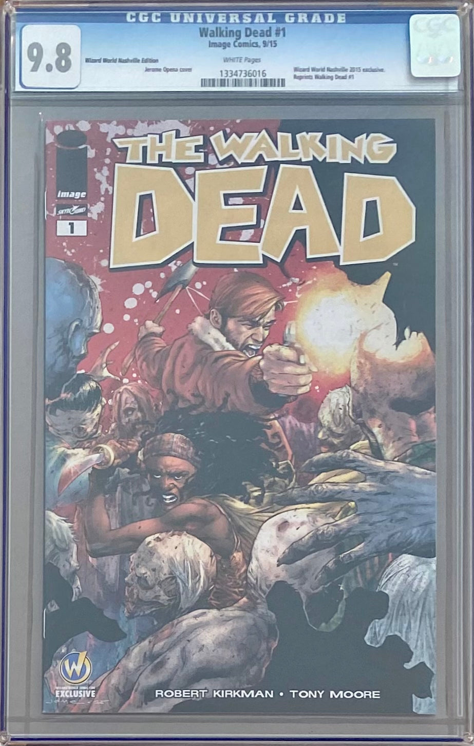 Walking Dead #1 Wizard World Nashville Edition Variant CGC 9.8