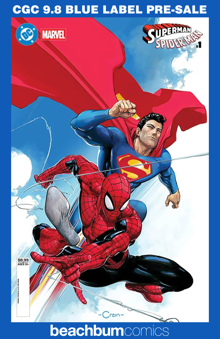 DC/Marvel: Superman/Spider-Man #1  - Cover D - Crain Variant CGC 9.8