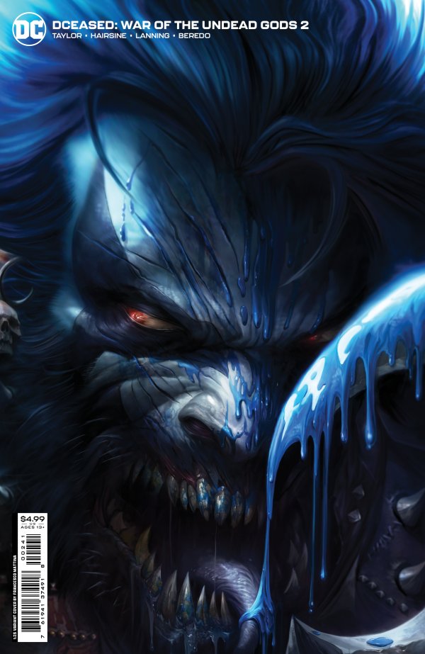 DCeased: War of the Undead Gods #2 Mattina 1:25 Retailer Incentive Variant