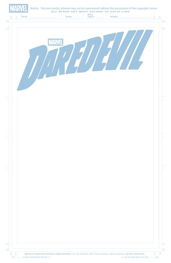 Daredevil #1 Blue Line Blank Sketch Variant (4/1/26)