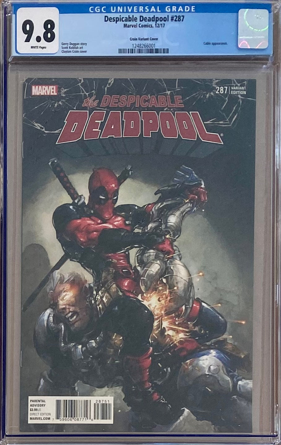 Despicable Deadpool #287 Crain Variant CGC 9.8