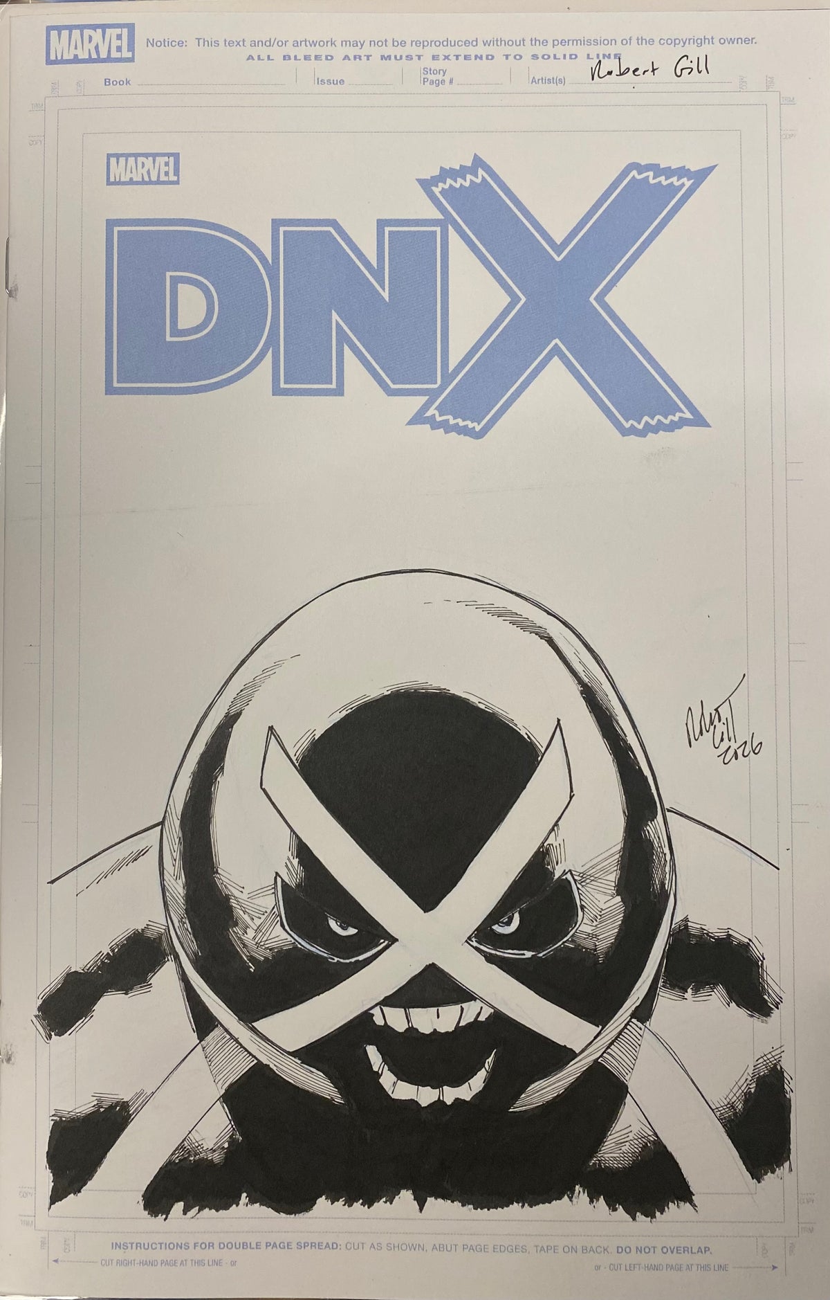 DNX #1 Robert Gill Juggernaut Original Blank Sketch Blind Bag Variant (9/16/26)