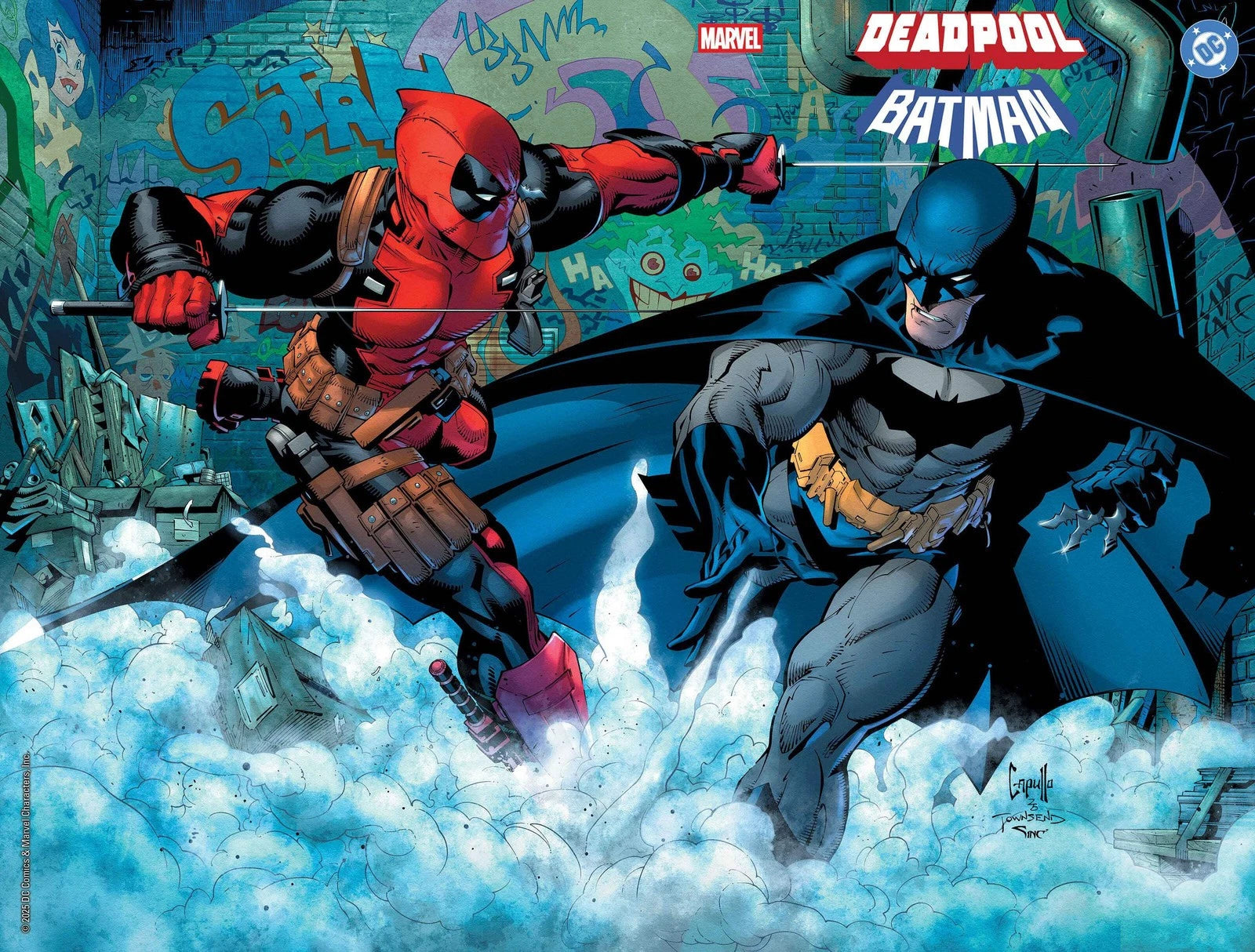 Marvel/DC: Deadpool/Batman #1 Capullo Wraparound Variant