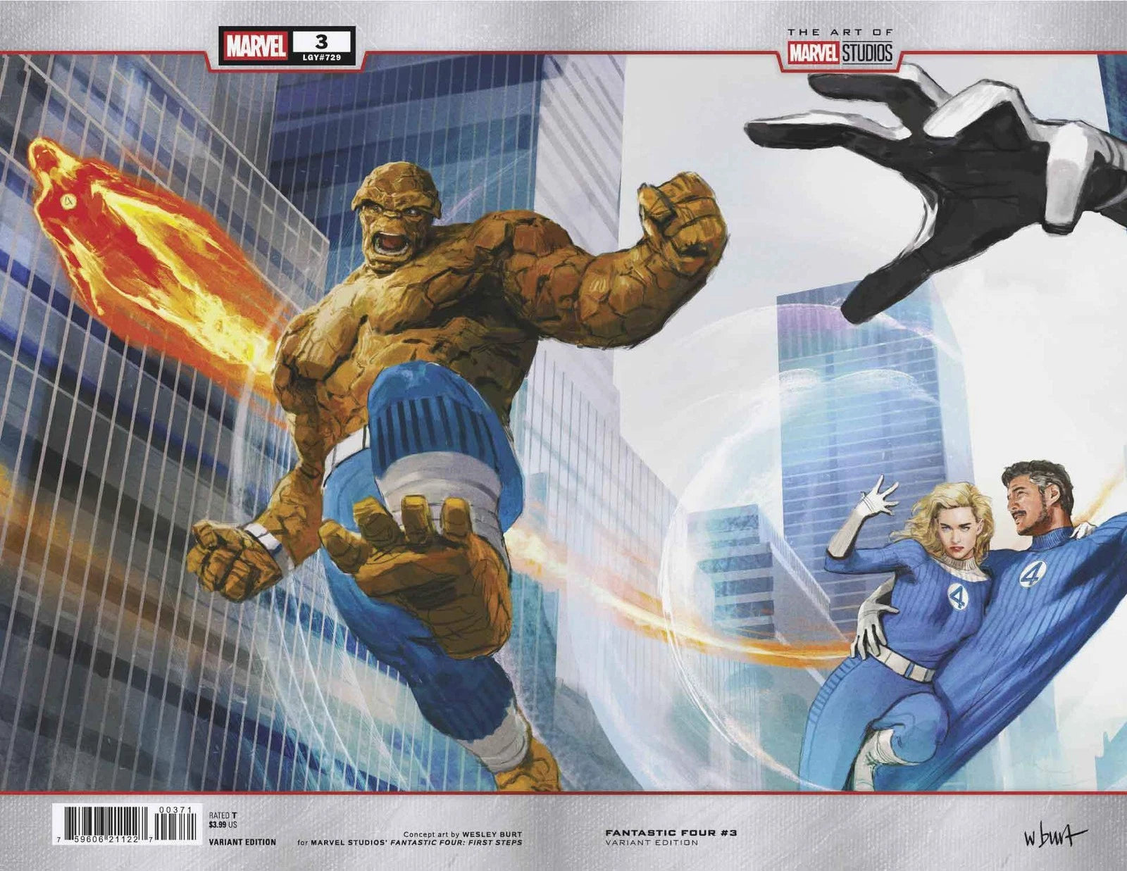 Fantastic Four #3 Burt Marvel Studios Wraparound Variant