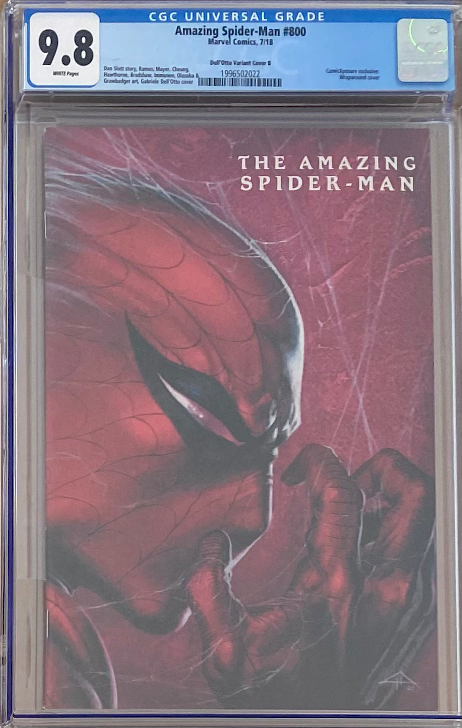 Amazing Spider-Man #800 ComicXposure/Dell'Otto Variant B CGC 9.8